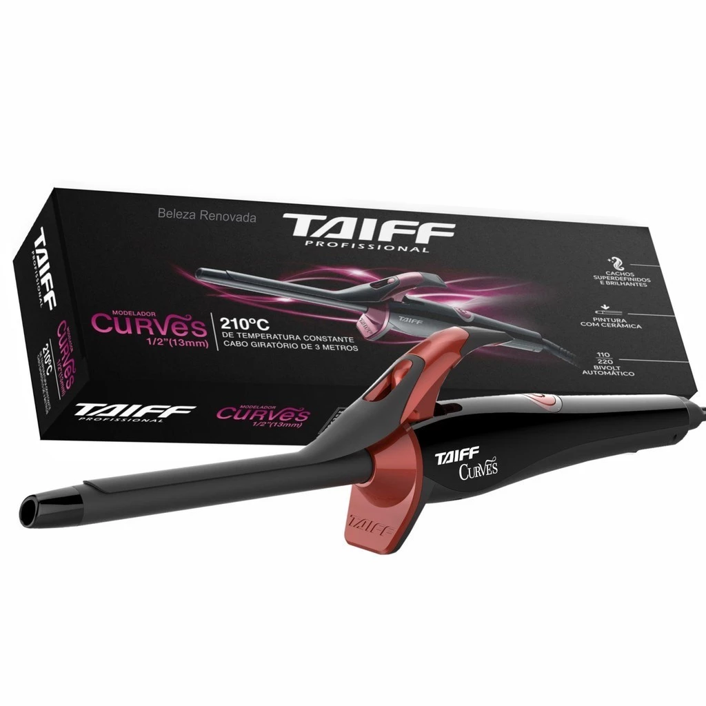 Modelador De Cachos Taiff Curves 13mm Babyliss Fino