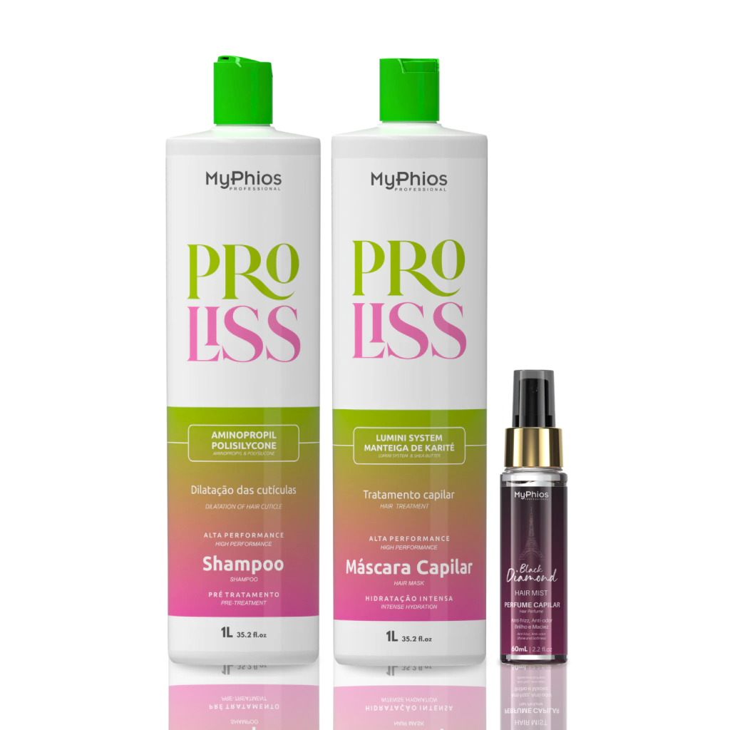 Kit ProLiss 1L + Perfume Capilar Black Diamond 60ml