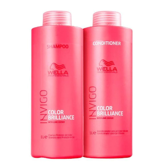 Kit Shampoo 1L e Condicionador 1L Invigo Color Brilliance - Wella Professionals