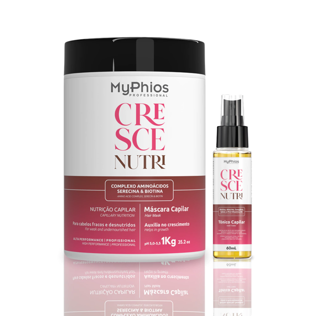 Máscara Cresce Nutri 1kg + Tônico Capilar