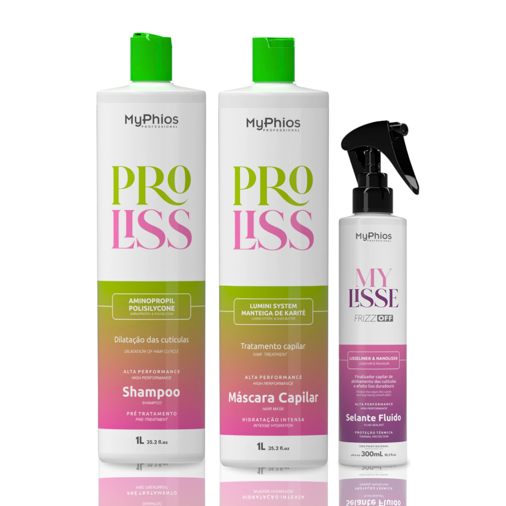 ProLiss Shampoo e Máscara 1L + Selante MyLisse 300ml
