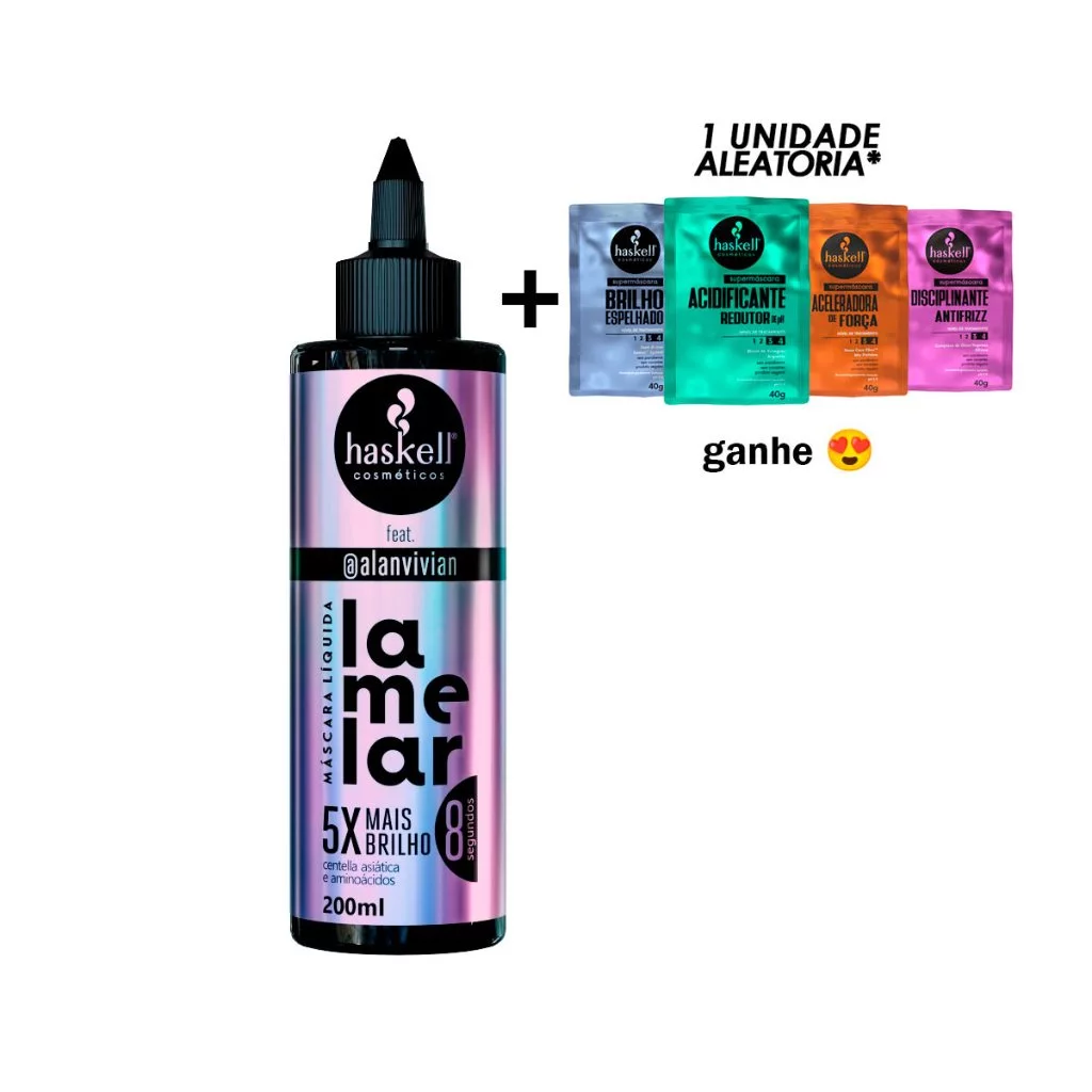 Máscara Líquida Lamelar 200ml + Sachê 40g - Haskell