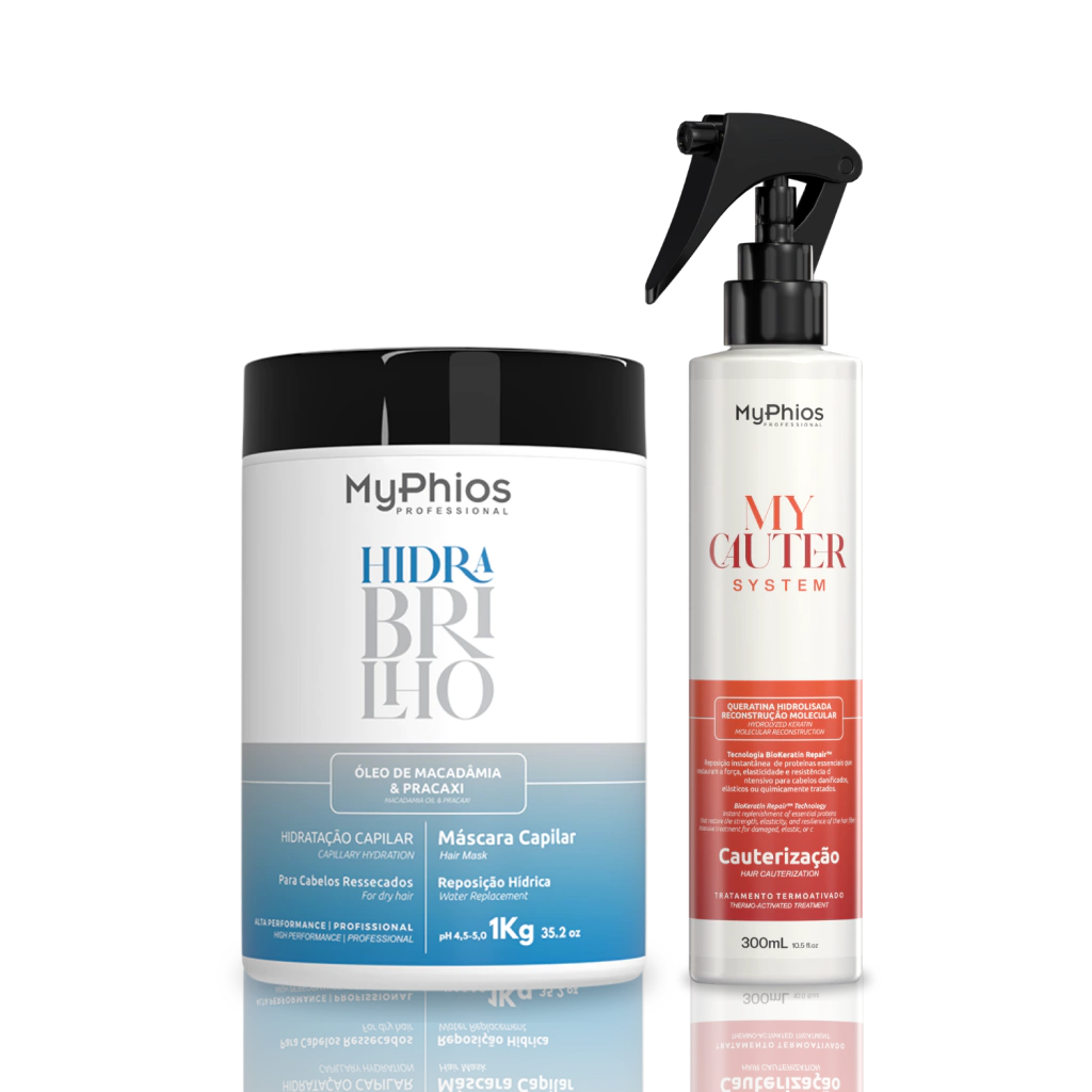 Hidra Brilho 1kg + MyCauter Cauterização 300ml